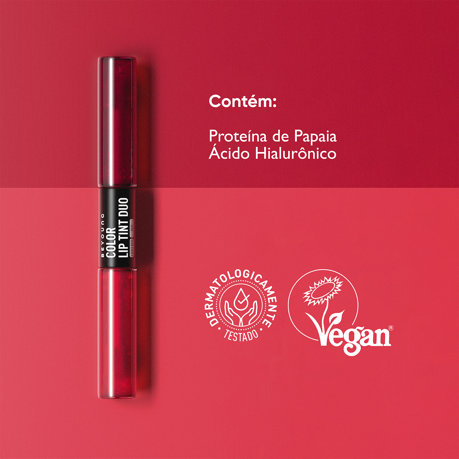 Lip Tint com Ácido Hialurônico