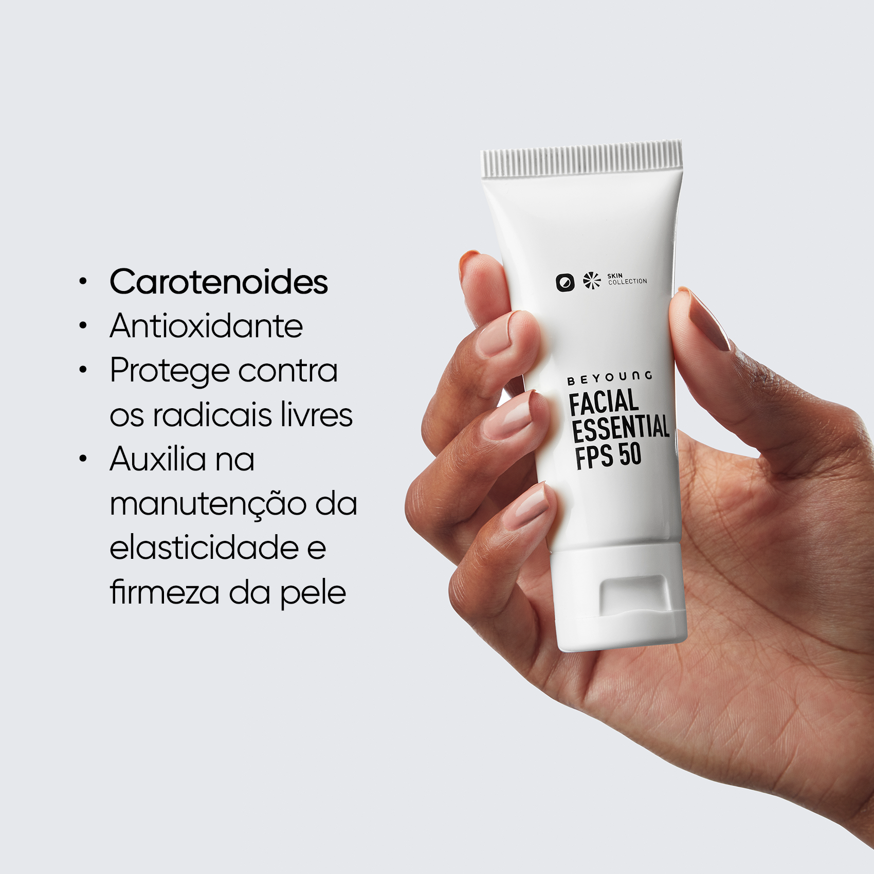 Protetor solar transparente FPS 50